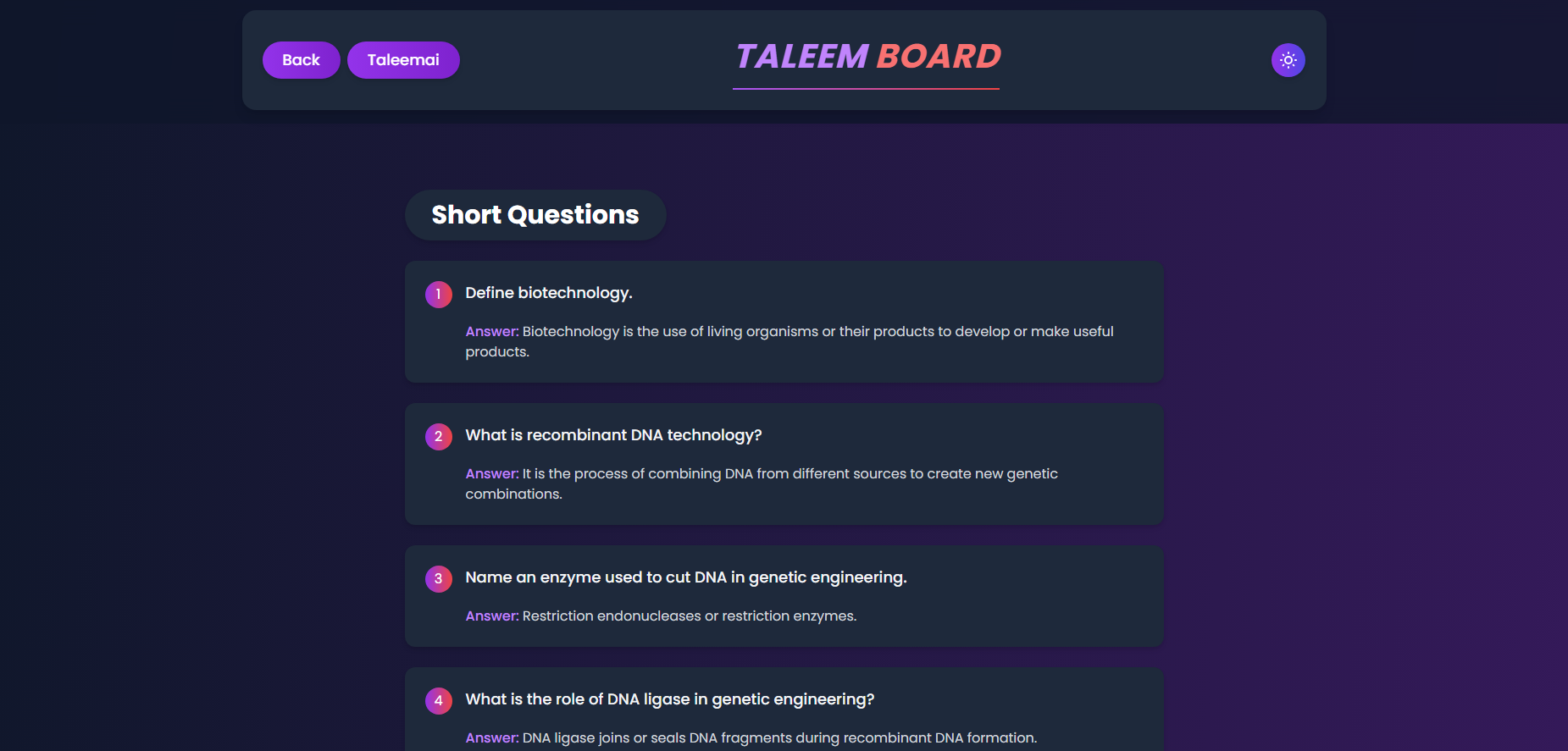 Practice Questions